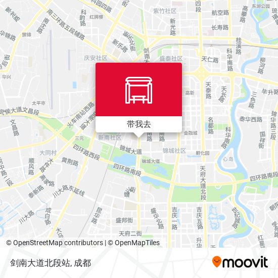 剑南大道北段站地图