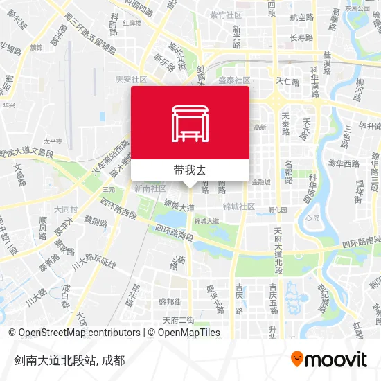剑南大道北段站地图