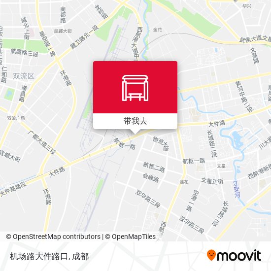 机场路大件路口地图