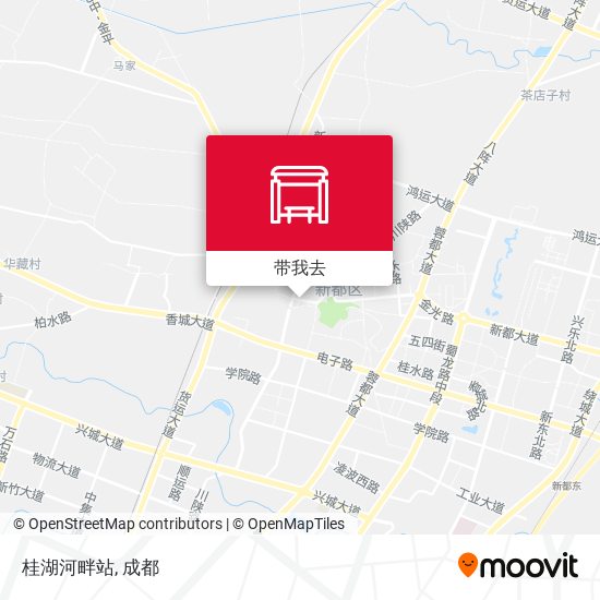 桂湖河畔站地图