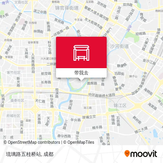 琉璃路五桂桥站地图