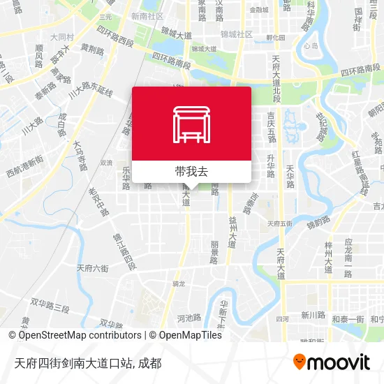 天府四街剑南大道口站地图