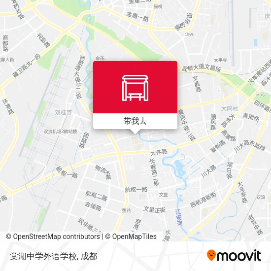 棠湖中学外语学校地图
