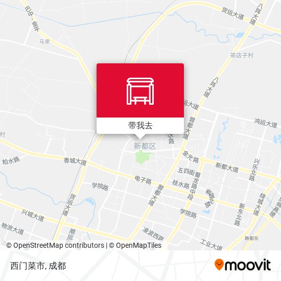 西门菜市地图