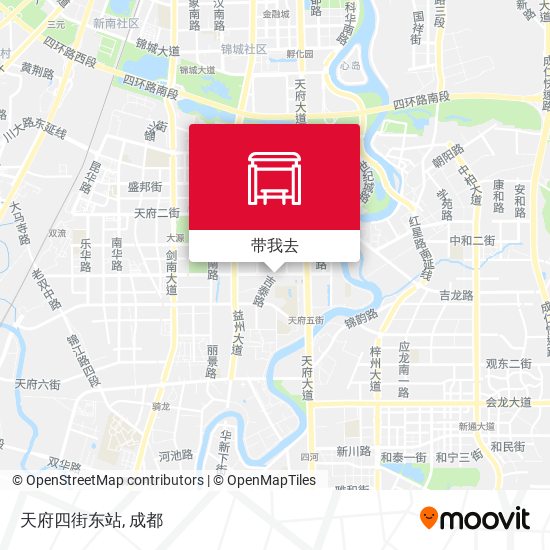 天府四街东站地图