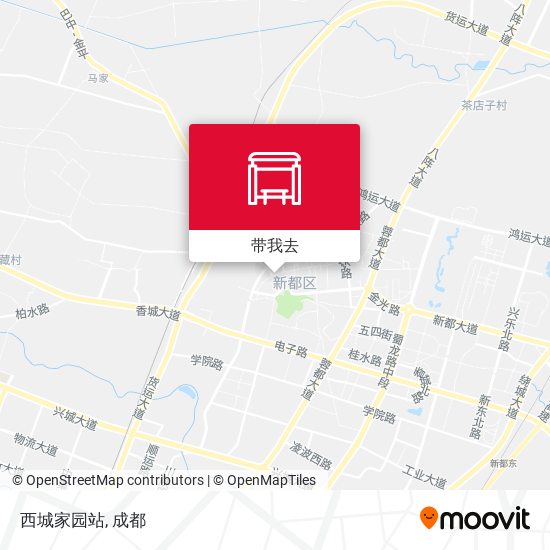西城家园站地图