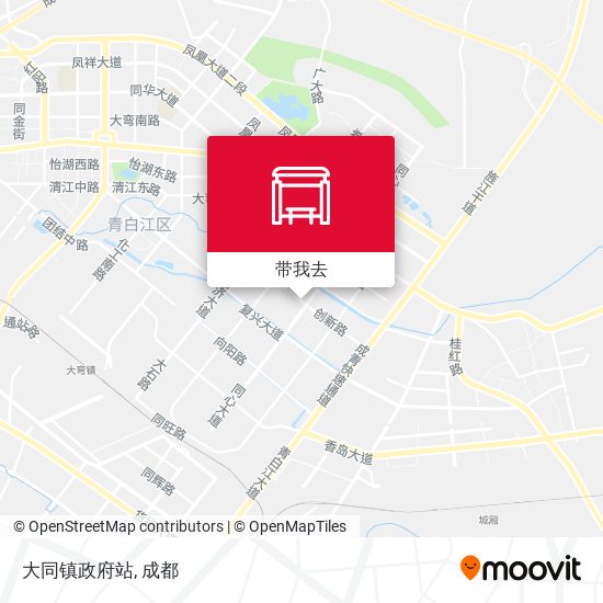 大同镇政府站地图