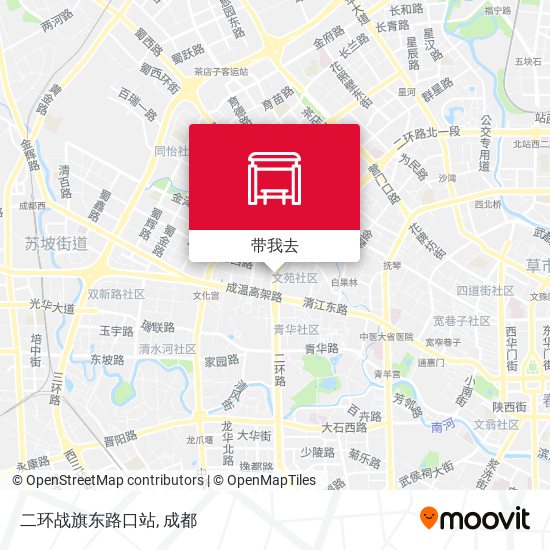 二环战旗东路口站地图