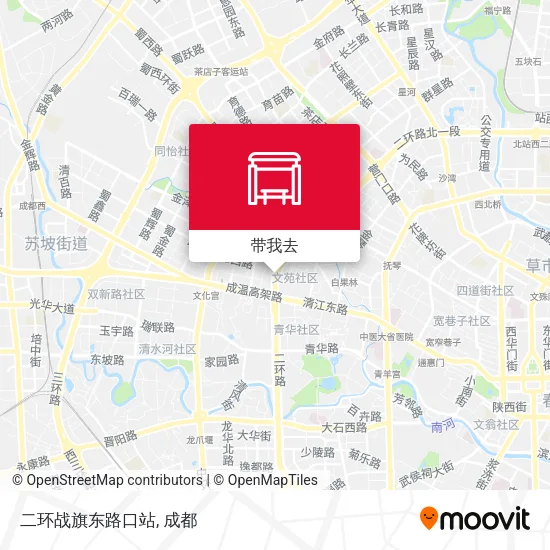 二环战旗东路口站地图