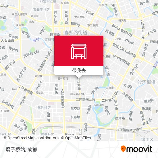 磨子桥站地图