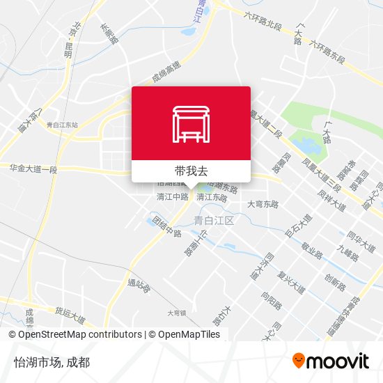 怡湖市场地图