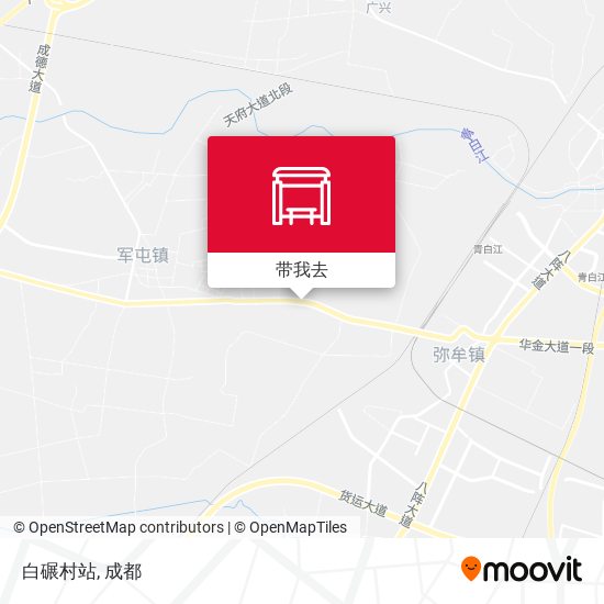 白碾村站地图