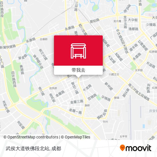 武侯大道铁佛段北站地图