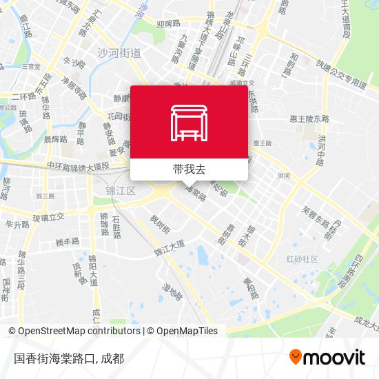 国香街海棠路口地图