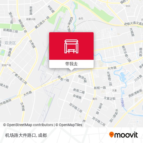 机场路大件路口地图