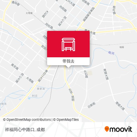 祥福同心中路口地图