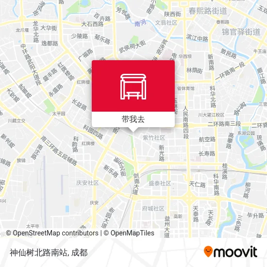 神仙树北路南站地图