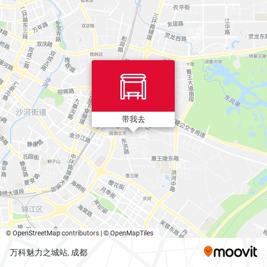 万科魅力之城站地图