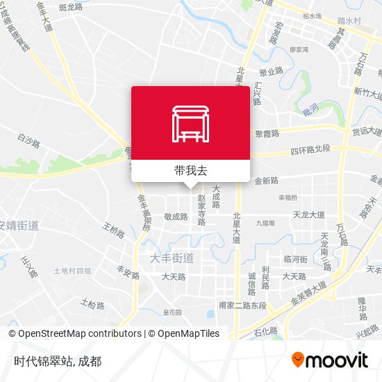 时代锦翠站地图