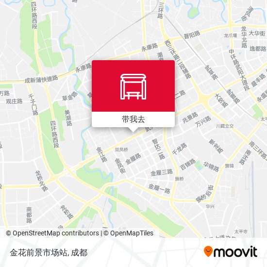 金花前景市场站地图