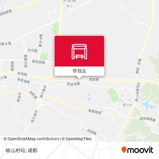 岐山村站地图