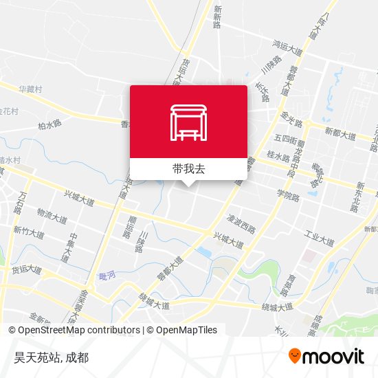 昊天苑站地图