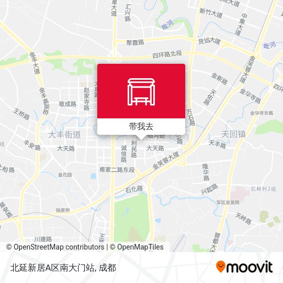 北延新居A区南大门站地图