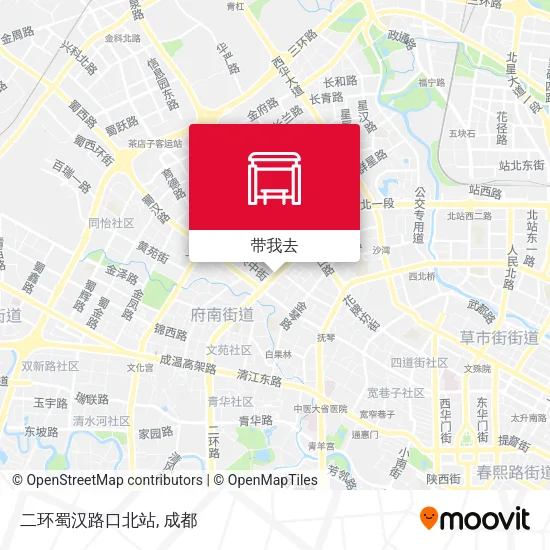 二环蜀汉路口北站地图