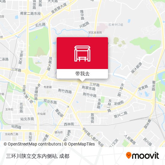 三环川陕立交东内侧站地图