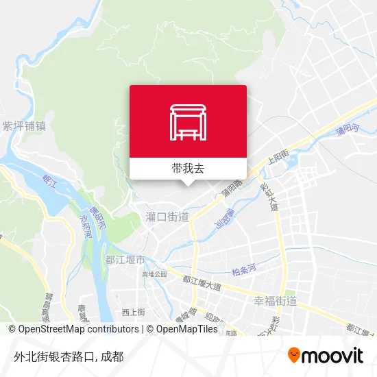 外北街银杏路口地图