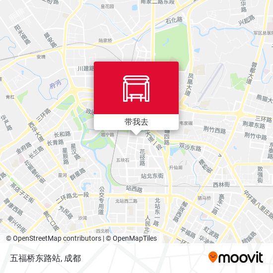 五福桥东路站地图