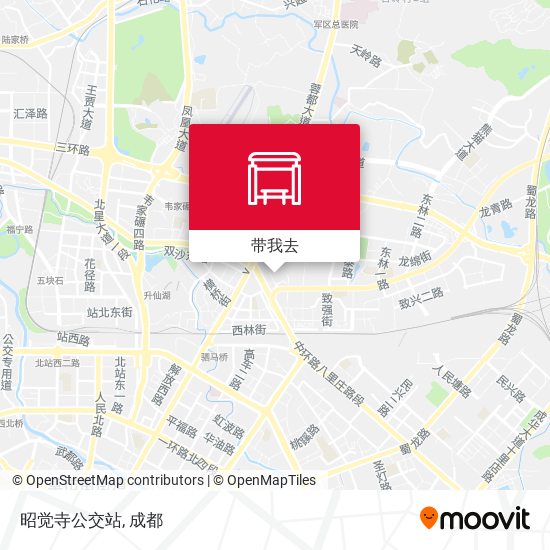 昭觉寺公交站地图