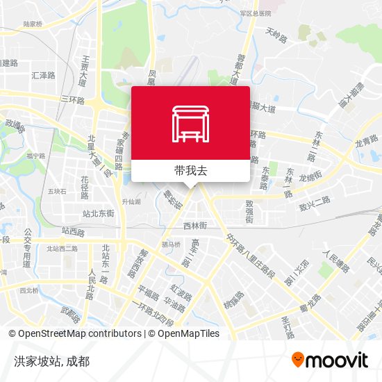 洪家坡站地图