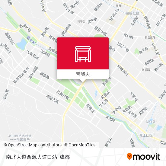 南北大道西源大道口站地图