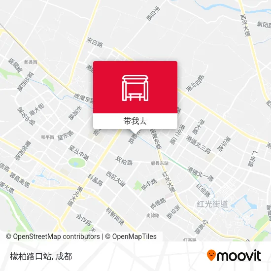 檬柏路口站地图