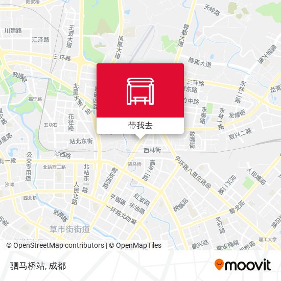 驷马桥站地图