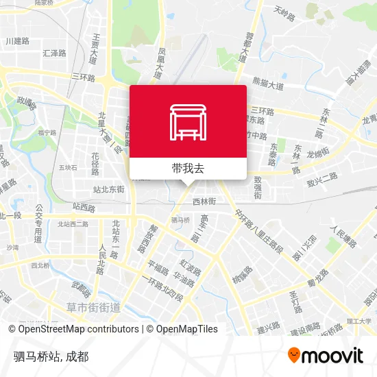 驷马桥站地图