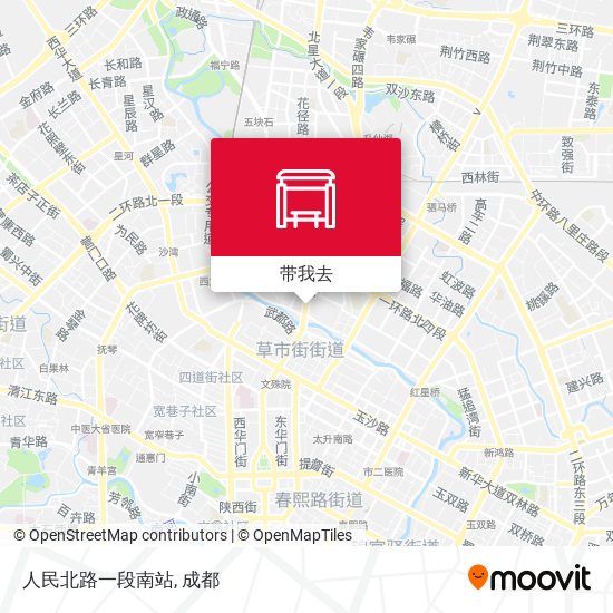人民北路一段南站地图