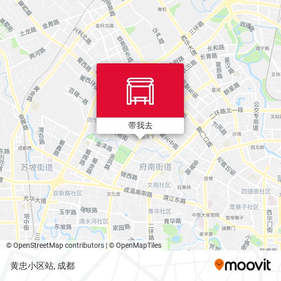 黄忠小区站地图