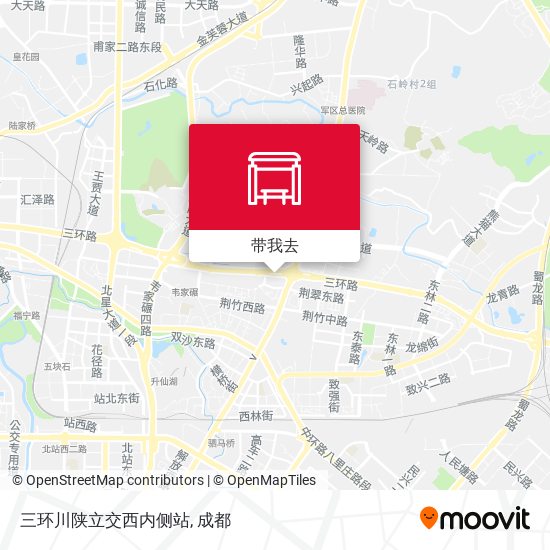 三环川陕立交西内侧站地图