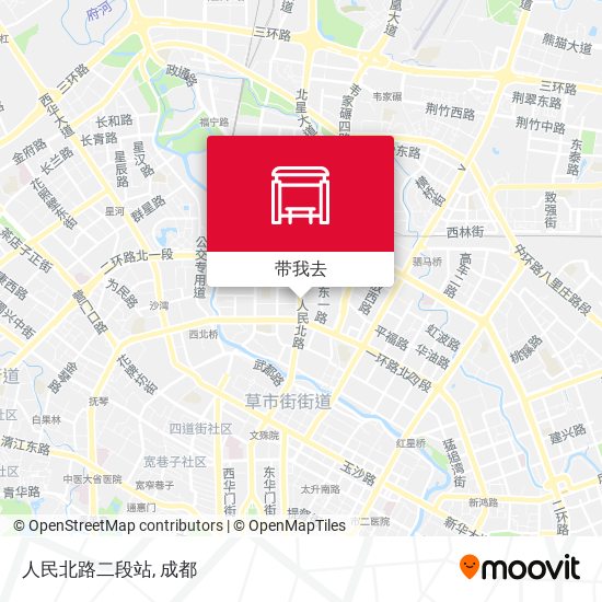 人民北路二段站地图