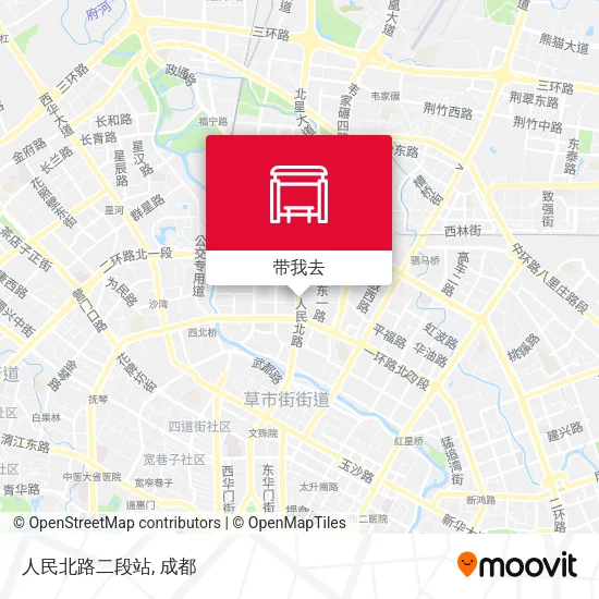 人民北路二段站地图