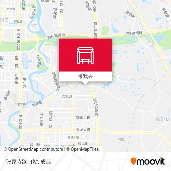 张家寺路口站地图