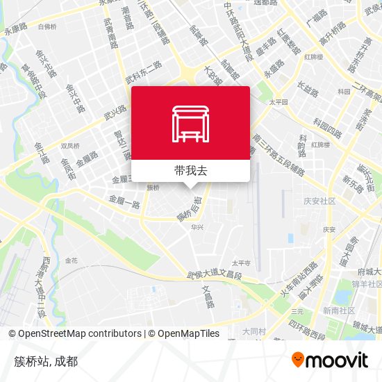 簇桥站地图