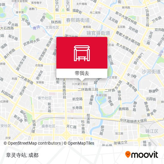 章灵寺站地图