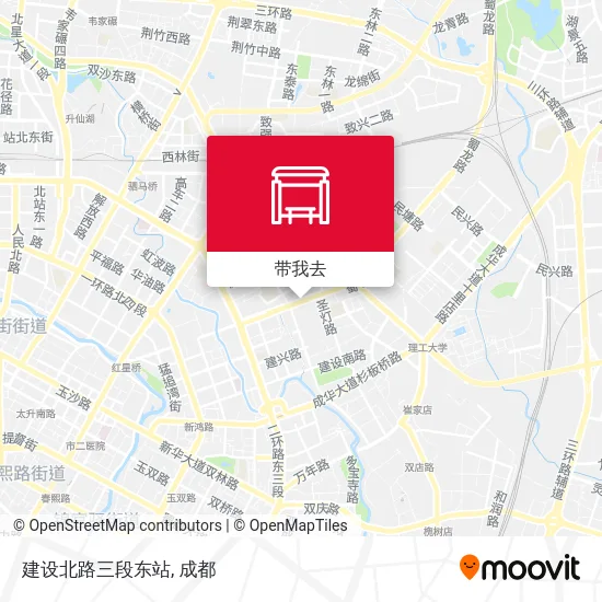 建设北路三段东站地图