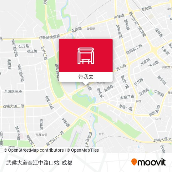 武侯大道金江中路口站地图