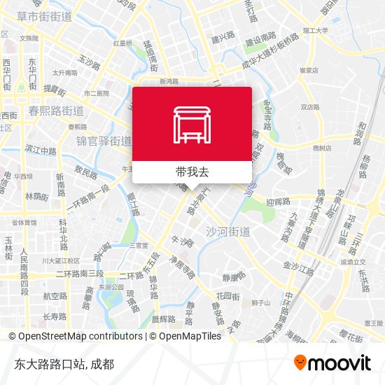 东大路路口站地图