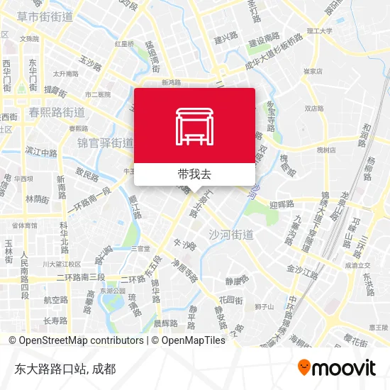 东大路路口站地图