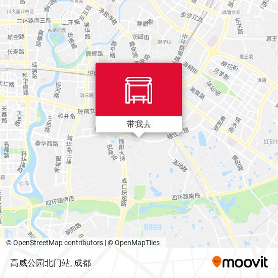 高威公园北门站地图